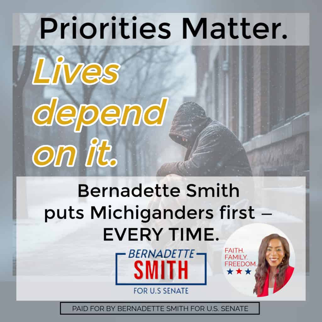 Support Bernadette Smith's campaign for U.S. Senate in Michigan.